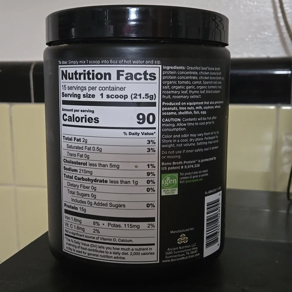 Ancient Nutrition Bone Broth - Picture 2 of 2